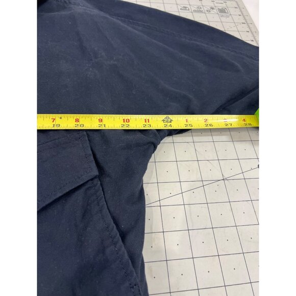 Michael Kors Women's Navy Cotton Jacket Sz. M P-Coat Detroit Jacket - Picture 8 of 12